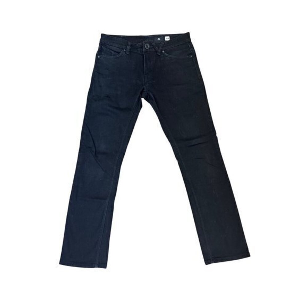 Volcom Mens Black Jeans Slim Fit Denim Pants